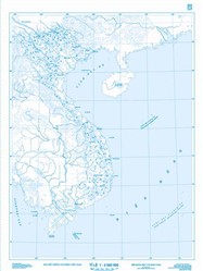 Bản đồ Việt Nam - Địa lí tự nhiên (trống) in trên nhựa